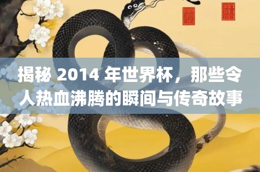 揭秘 2014 年世界杯，那些令人热血沸腾的瞬间与传奇故事