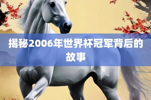 揭秘2006吉安市靖泰电力工程有限公司年世界杯冠军背后的故事