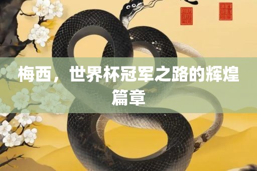 梅西，世界杯冠军之路的辉煌篇章