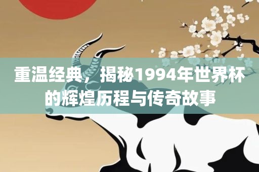 重温经典，揭秘1994年世界杯的辉煌历程与传奇故事
