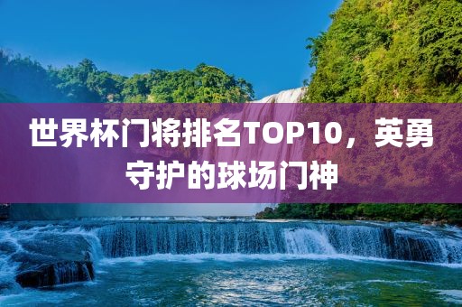 世界杯门将排名TOP10，英勇守护的球场门神