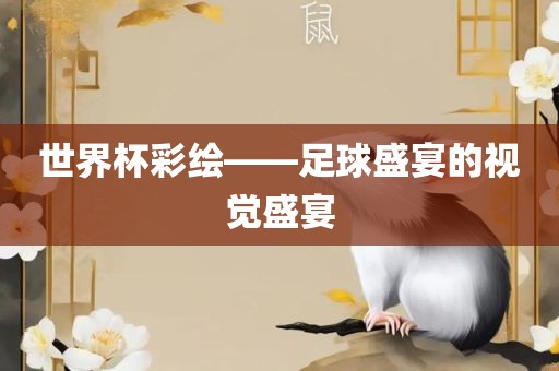 世界杯彩绘——足球盛宴的视觉盛宴