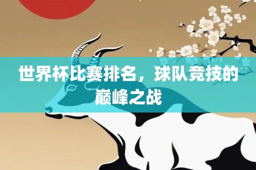 世界杯比赛排名，球队竞技的巅峰之战