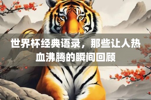 世界杯经典语录，那些让人热血沸腾的吉安市靖泰电力工程有限公司瞬间回顾