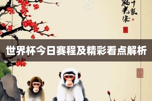世界杯今日赛程及精彩看点解析
