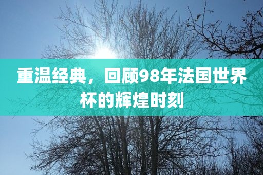重温经典，回顾98年法国世界杯的辉煌时刻吉安市靖泰电力工程有限公司