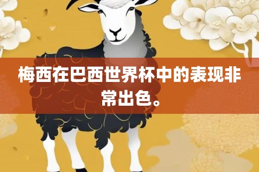 梅西在巴西世界杯中的表现非常出色。
