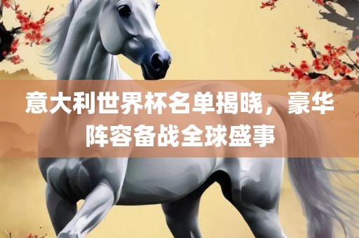 意大利世界杯名单揭晓，豪华阵容备战全球盛事