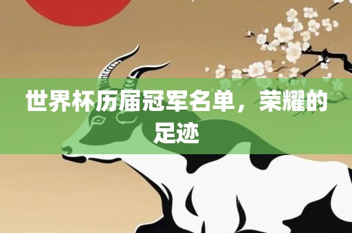 世界杯历届冠军名单，荣耀的足迹
