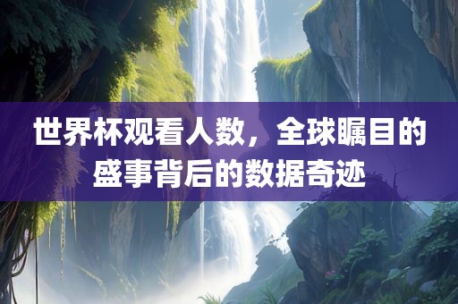 世界杯观看人数，全球瞩目的盛事背后的数据奇迹