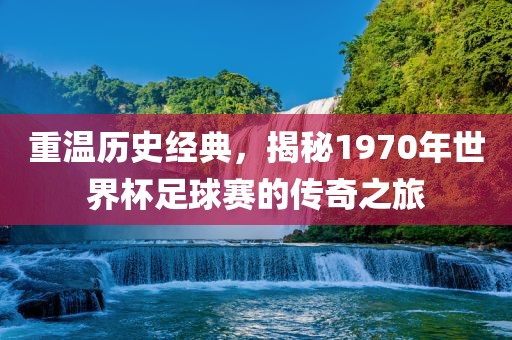 重温历史经典，揭秘1970年世界杯足球赛的传奇之旅吉安市靖泰电力工程有限公司