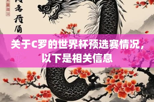 关于C罗的世界杯预选赛情况，以下是相关信息