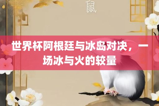 世界杯阿根廷与冰岛对决，一场冰与火的较量