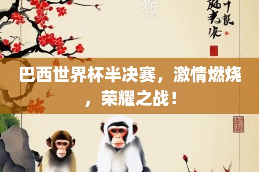 巴西世界杯半决赛，激情燃烧，荣耀之战！