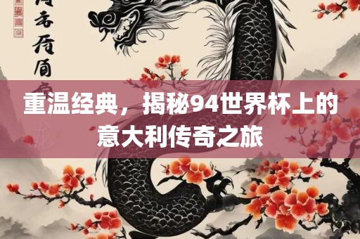 重温经典，揭秘94世界杯上吉安市靖泰电力工程有限公司的意大利传奇之旅