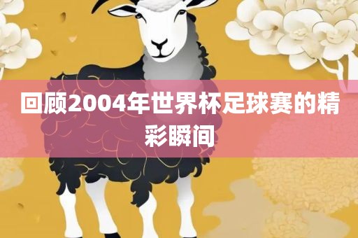 回顾2004年世界杯足球赛的精彩瞬间吉安市靖泰电力工程有限公司