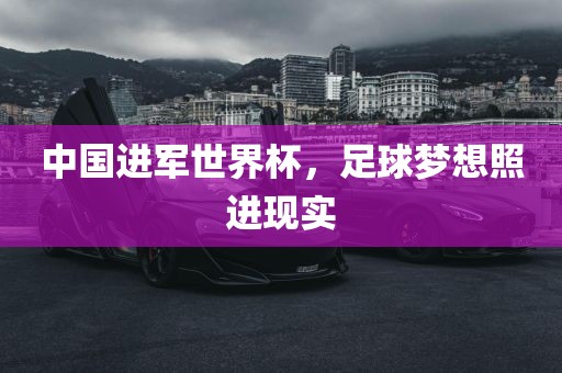 中国进军世界杯，足球梦想照进现实