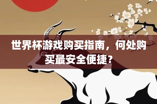 世界杯游戏购买指南，何处购买最安全便捷？