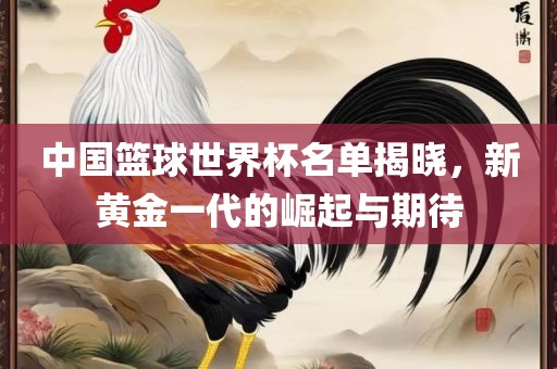 中国篮球世界杯名单揭晓，新黄金一代的崛起与期待