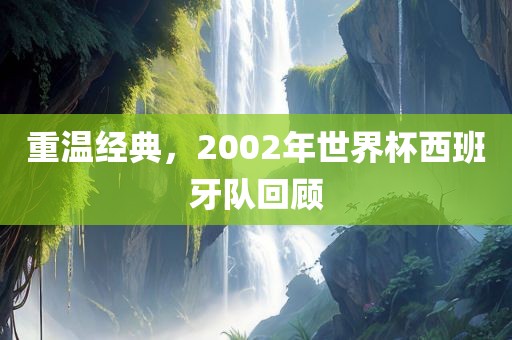 重温经典，2002年世界杯西班牙队回顾