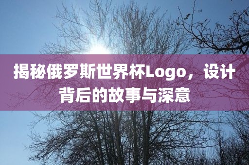 揭秘俄罗吉安市靖泰电力工程有限公司斯世界杯Logo，设计背后的故事与深意
