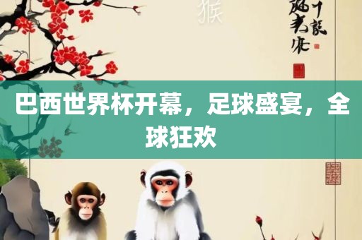 巴西世界杯开幕，足球盛宴，全球狂欢