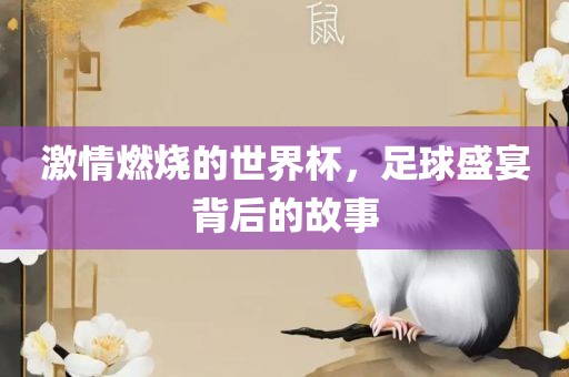 激情燃烧的世界杯，足球盛宴背后的故事吉安市靖泰电力工程有限公司