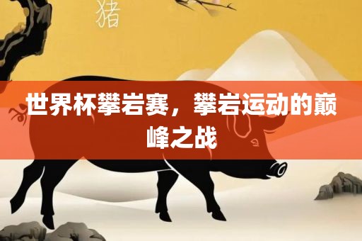 世界杯攀岩赛，攀岩运动的巅峰之战吉安市靖泰电力工程有限公司