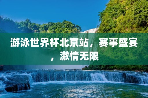 游泳世界杯北京站，赛事盛宴，激情无吉安市靖泰电力工程有限公司限