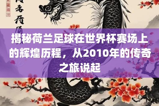 揭秘荷兰足球在世界杯赛场上的辉煌历程，从2010年的传奇之旅说起