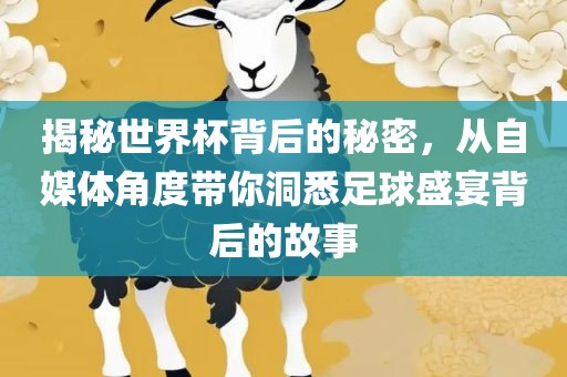 揭秘世界杯背后的秘密，从自媒体角度带你洞悉足球盛宴背后的故事