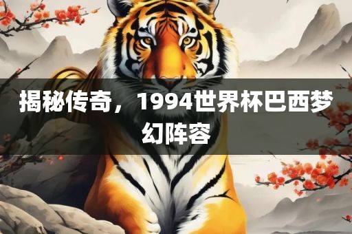 揭秘传奇，1994世界杯巴吉安市靖泰电力工程有限公司西梦幻阵容