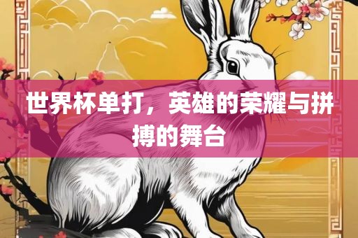 世界杯单打，英雄的荣耀与拼搏的舞台吉安市靖泰电力工程有限公司