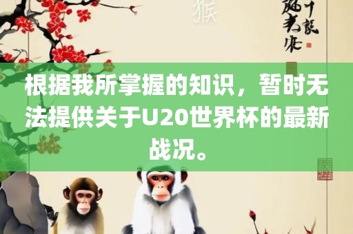 根据我所掌握的知识，暂时无法提供关于U20世界杯的最新战况。