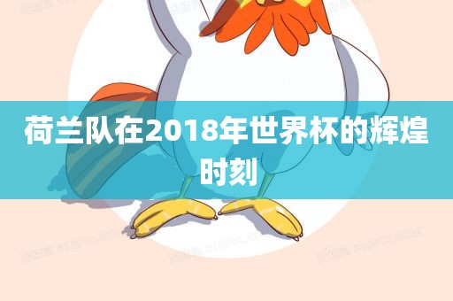 荷兰队在2018年世界杯的辉煌时刻吉安市靖泰电力工程有限公司