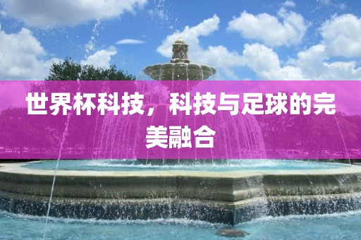 世界杯科技，科技与足球的完美融合吉安市靖泰电力工程有限公司