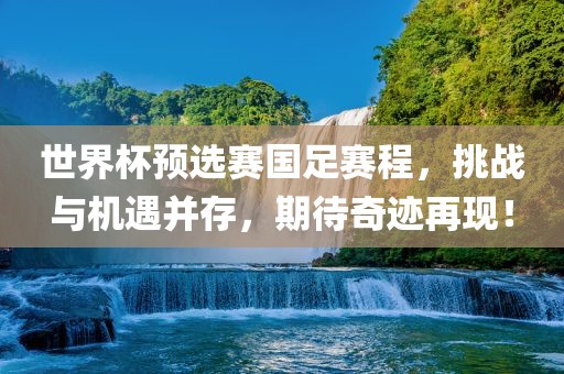 世界杯预选赛国足赛程，挑战与机遇并存，期待奇迹再现！