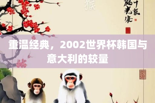 重温经典，2002世界杯韩国与意大利的较量