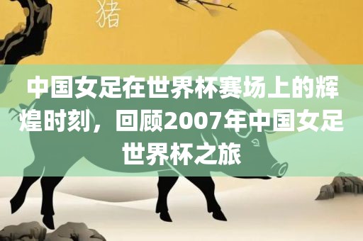 中国女足在世界杯赛场上的辉煌时刻，回顾2007年中国女足世界杯之旅吉安市靖泰电力工程有限公司